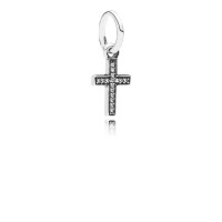 Pandora Charm Symbol Faith Cross Dangle Clear CZ Jewelry Pandora Charm Symbol Faith Cross Dangle Clear CZ Jewelry