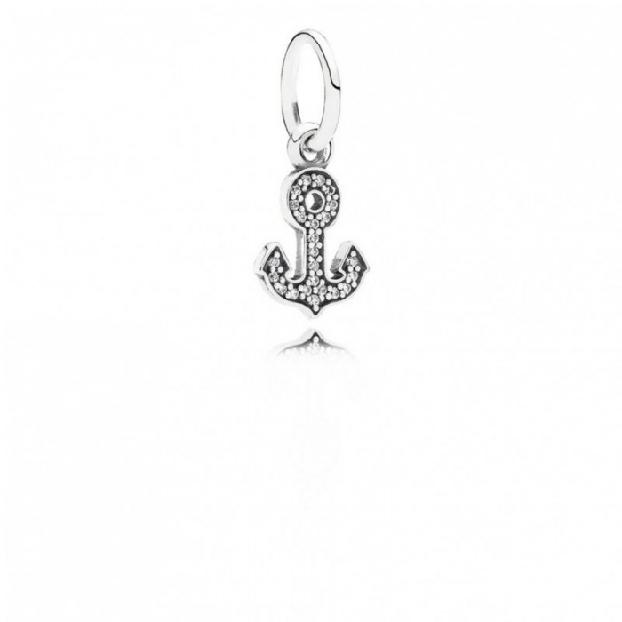 Pandora Charm Symbol Stability Dangle Clear CZ Jewelry