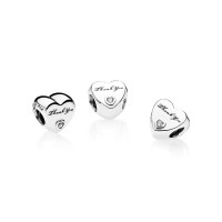 Pandora Charm Thank You Clear CZ Jewelry Pandora Charm Thank You Clear CZ Jewelry