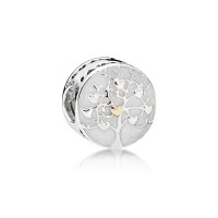 Pandora Charm Tree Hearts Silver Enamel Jewelry Pandora Charm Tree Hearts Silver Enamel Jewelry