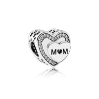 Pandora Charm Tribute to Mom Clear CZ Jewelry Pandora Charm Tribute to Mom Clear CZ Jewelry