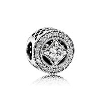 Pandora Charm Vintage Allure Clear CZ Jewelry Pandora Charm Vintage Allure Clear CZ Jewelry
