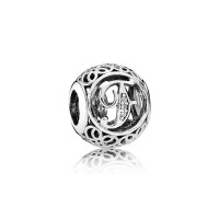 Pandora Charm Vintage F Clear CZ Jewelry Pandora Charm Vintage F Clear CZ Jewelry