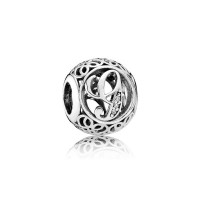 Pandora Charm Vintage G Clear CZ Jewelry Pandora Charm Vintage G Clear CZ Jewelry