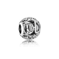 Pandora Charm Vintage H Clear CZ Jewelry Pandora Charm Vintage H Clear CZ Jewelry