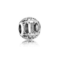 Pandora Charm Vintage I Clear CZ Jewelry Pandora Charm Vintage I Clear CZ Jewelry