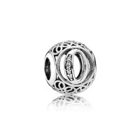 Pandora Charm Vintage O Clear CZ Jewelry Pandora Charm Vintage O Clear CZ Jewelry