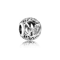 Pandora Charm Vintage W Clear CZ Jewelry Pandora Charm Vintage W Clear CZ Jewelry