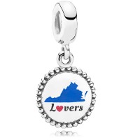Pandora Charm Virginia is for Lovers Dangle Mixed Enamel Jewelry Pandora Charm Virginia is for Lovers Dangle Mixed Enamel Jewelry