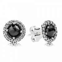 Pandora Earring Black Spinel Stud Jewelry Pandora Earring Black Spinel Stud Jewelry