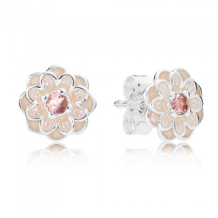Pandora Earring Blooming Dahlia Floral Jewelry