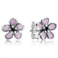 Pandora Earring Cherry Blossom Flowers Stud Jewelry Pandora Earring Cherry Blossom Flowers Stud Jewelry