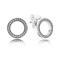 Pandora Earring Circle Cubic Zirconia Jewelry Pandora Earring Circle Cubic Zirconia Jewelry