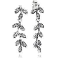 Pandora Earring Leaf Droppers Nature Jewelry Pandora Earring Leaf Droppers Nature Jewelry
