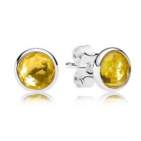 Pandora Earring November Birthstone Citrine Droplet Jewelry Pandora Earring November Birthstone Citrine Droplet Jewelry