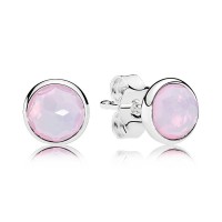 Pandora Earring October Birthstone Pink Crystal Droplet 925 Silver Jewelry Pandora Earring October Birthstone Pink Crystal Droplet 925 Silver Jewelry