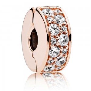 Pandora Bracelet Entwined Love Complete CZ Rose Gold Jewelry