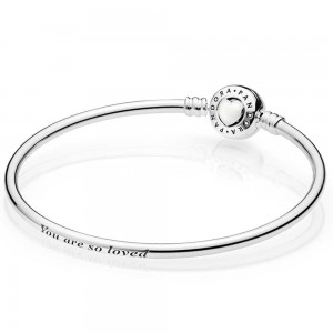 Pandora Bracelet Limited Edition Loving Heart Love Bangle 925 Silver Jewelry