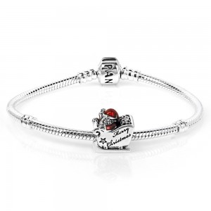 Pandora Bracelet Sleighing Santa Christmas Complete Jewelry