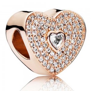 Pandora Bracelet Sweetheart Love Complete Rose Gold Jewelry