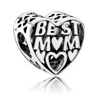 Pandora Charm Best Mother Family 925 Silver Jewelry Pandora Charm Best Mother Family 925 Silver Jewelry