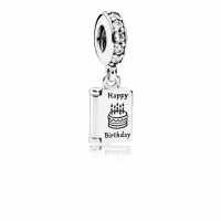Pandora Charm Birthday Wishes Dangle Clear CZ Jewelry Pandora Charm Birthday Wishes Dangle Clear CZ Jewelry