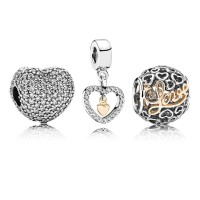 Pandora Charm Delicate Hearts Love Jewelry Pandora Charm Delicate Hearts Love Jewelry