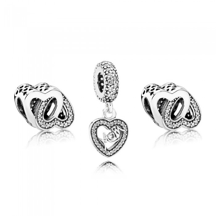 Pandora Charm Entwined Love CZ Jewelry