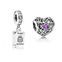 Pandora Charm February Birthday Birthstone Jewelry Pandora Charm February Birthday Birthstone Jewelry