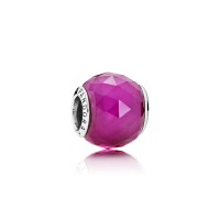 Pandora Charm Geometric Facets Synthetic Ruby Jewelry Pandora Charm Geometric Facets Synthetic Ruby Jewelry