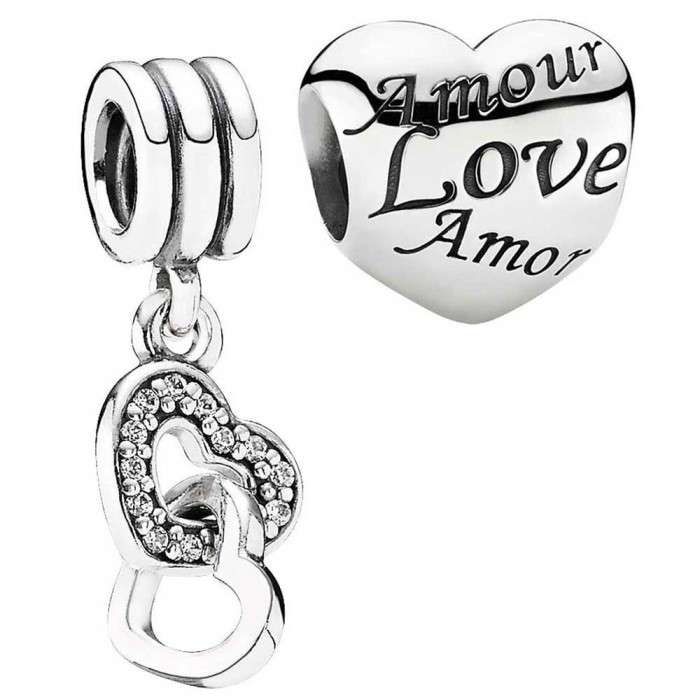 Pandora Charm Hearts Love CZ Jewelry