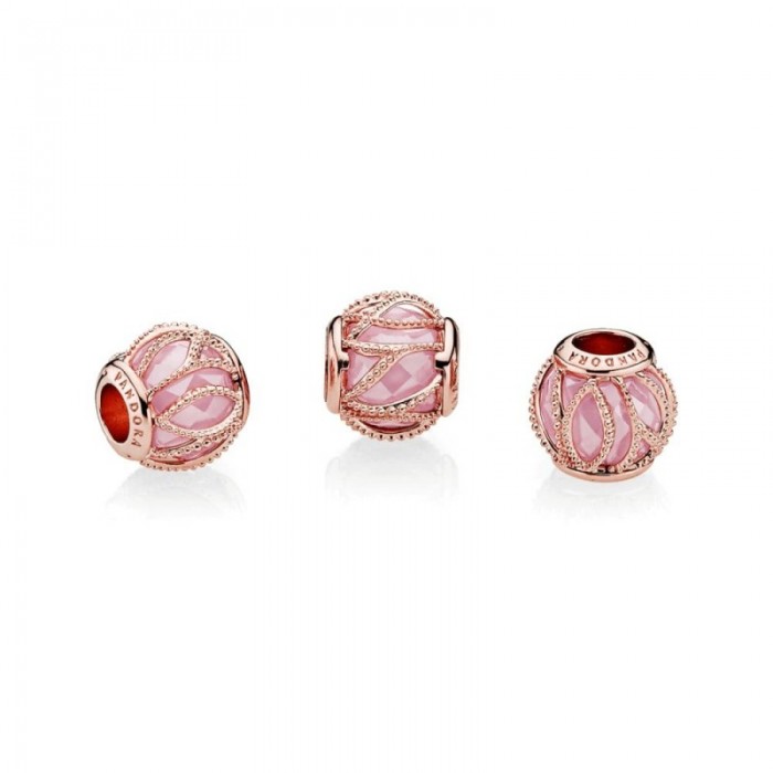 Pandora Charm Intertwining Radiance Rose Pink CZ Jewelry
