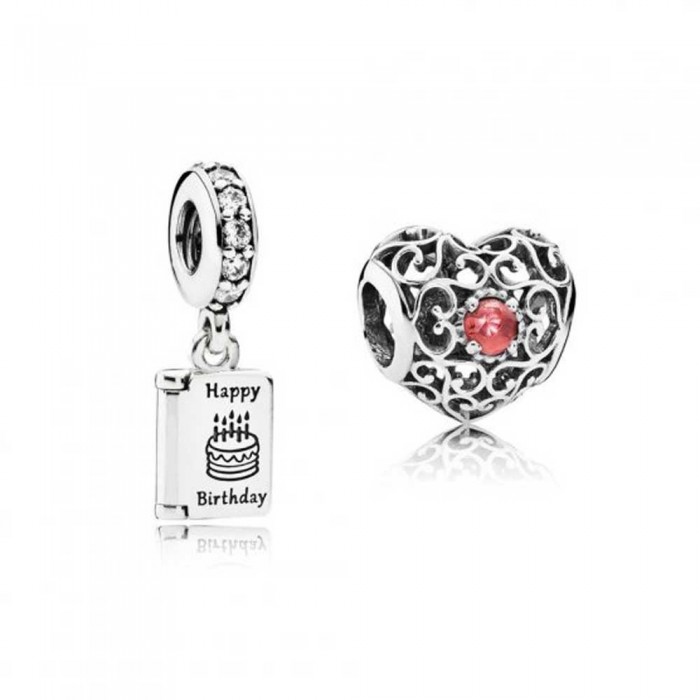 Pandora Charm January Birthday Birthstone Jewelry