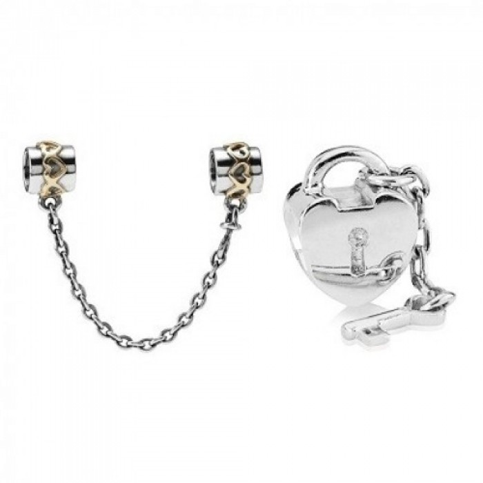 Pandora Charm Love Unchained Keys Silver Jewelry