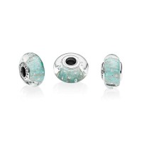Pandora Charm Mint Glitter Murano Glass Jewelry Pandora Charm Mint Glitter Murano Glass Jewelry