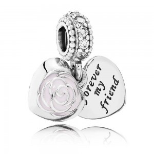 Pandora Charm Mothers Rose Family CZ Rose Jewelry