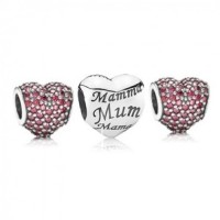Pandora Charm Mum Around The World Family CZ Jewelry Pandora Charm Mum Around The World Family CZ Jewelry