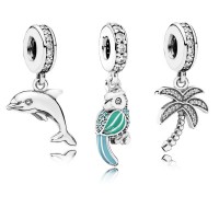 Pandora Charm Oceanic Paradise Animal Pave CZ Jewelry Pandora Charm Oceanic Paradise Animal Pave CZ Jewelry