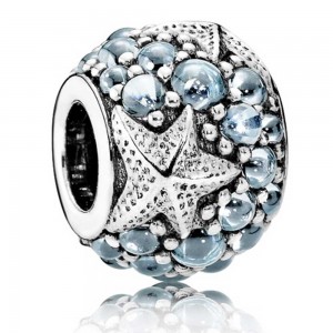 Pandora Charm Oceanic Starfish Animal Pave CZ Jewelry