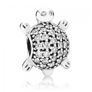 Pandora Charm Oceanic Turtle Animal Silver Jewelry