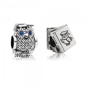 Pandora Charm Owl Of Wisdom Celebration Pave CZ Jewelry