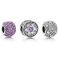 Pandora Charm Shimme Droplets Floral Cubic Zirconia Jewelry Pandora Charm Shimme Droplets Floral Cubic Zirconia Jewelry