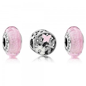Pandora Charm Shimme Sp Floral Cubic Zirconia Jewelry