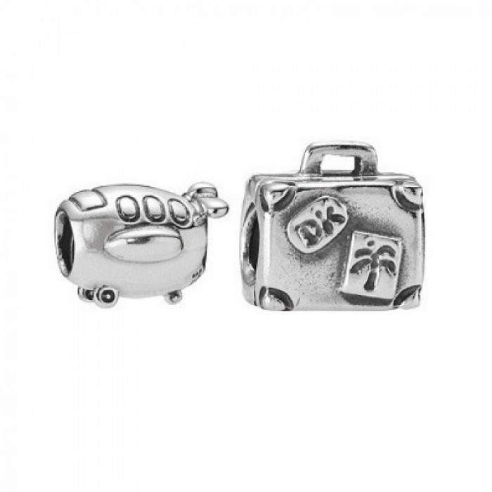 Pandora Charm Silver Frequent Flyer Travel Jewelry