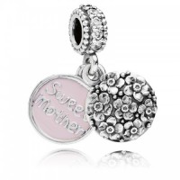 Pandora Charm Silver Sweet Mother Drop Family Jewelry Pandora Charm Silver Sweet Mother Drop Family Jewelry