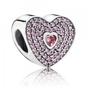 Pandora Charm Sweet Love Cubic Zirconia Jewelry