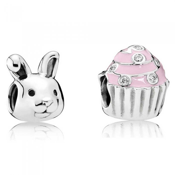 Pandora Charm Sweet Rabbit Animal Jewelry