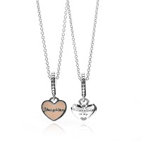 Pandora Necklace Mother And Daughter Hearts Family G894551 Jewelry Pandora Necklace Mother And Daughter Hearts Family G894551 Jewelry