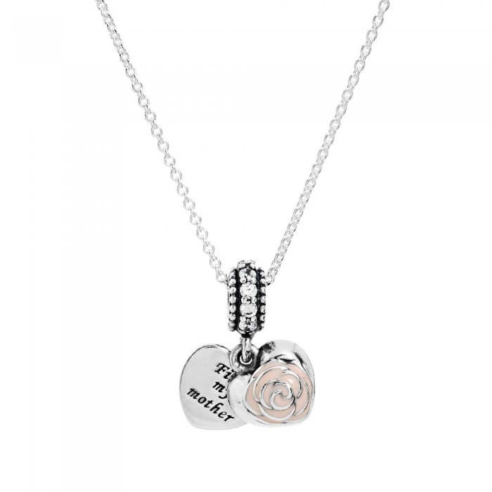 Pandora Necklace Mothers Rose Family Jewelry