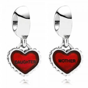 Pandora Necklace Silver Mother Daughter Family Jewelry